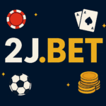 2J Bet Game logo showing a modern and colorful design that represents the online gaming and earning platform.