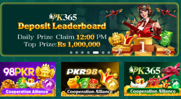 PK365 Online gaming app promotional image showing modern casino style games with cash and crypto earning options