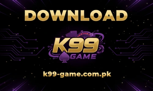 Download K99 Game banner showing K99 Game logo with download text and official website link k99-game.com.pk